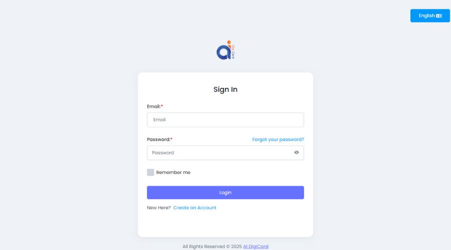 Login Screen